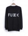 Sudadera fuck chanel